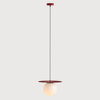 Zwisająca lampa na korytarz Loop 1125G15_M kula szklana Aldex czerwony