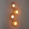Szklana lampa ścienna glamour LUXIO ST-3315-4 copper Step LED 24W 3000K złota