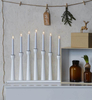 7-płomienna lampa świecznikowa Maseskar candle biała