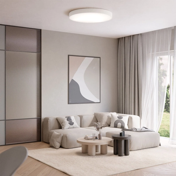 LAMPA sufitowa 137623619440 TEAM natynkowa OPRAWA okrągły plafon metalowy biały