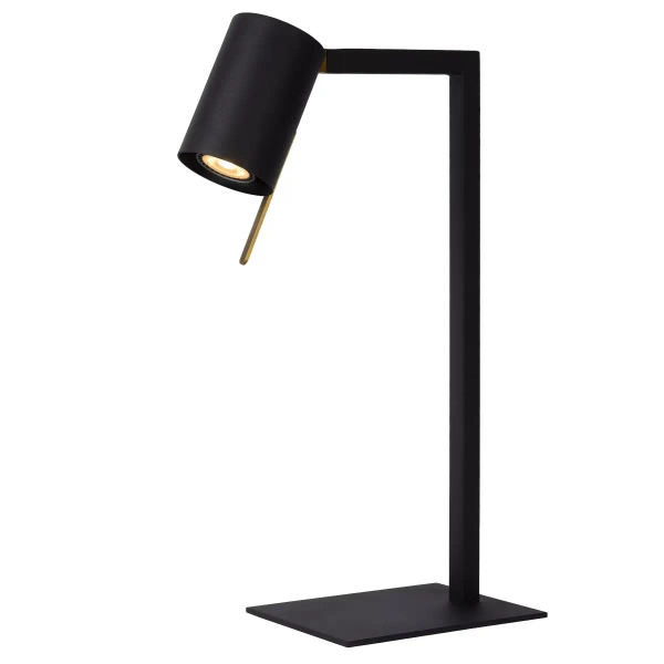 Metalowa lampa stołowa Lesley 03525/01/30 Lucide tubka do gabinetu czarna