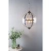 Wisząca lampa kula Vanessa VAN0538 Dar Lighting przezroczysta nikiel