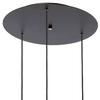 LAMPA wisząca VENUS 11011308 Kaspa szklana OPRAWA loftowy ZWIS kaskada czarna przydymiona