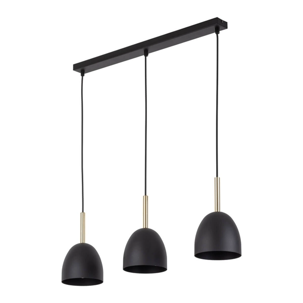 Wisząca lampa nad wyspę Nord 4871 TK Lighting potrójna metal czarny złoty