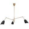 Żyrandol regulowany RAGNO ST-8625P black metalowy czarny