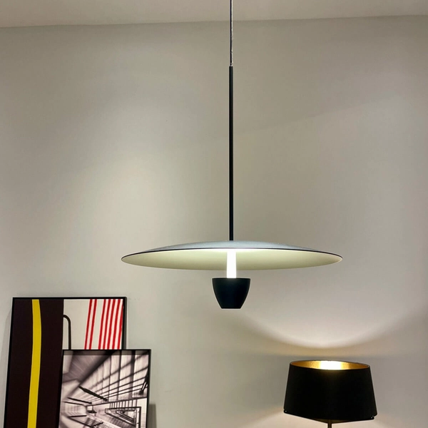 Ledowa lampa wisząca Ufo LP-0408/1P M BK 8W 3000-6000K metalowa czarna