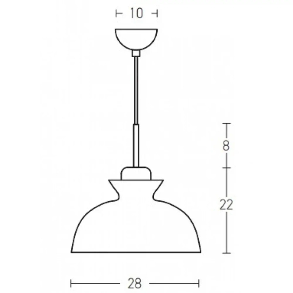 Skandynawska wisząca lampa 180067 nad kanapę do salonu niebieski
