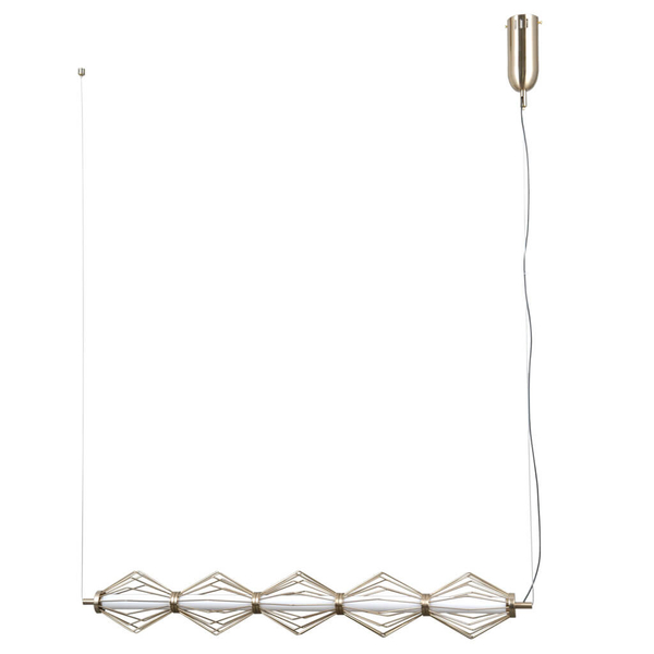Wisząca lampa druciana Sevil PND-34403-5-HBR LED 125W 3000K złoty