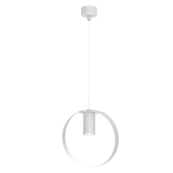 Lampa zwisowa okrągła ORTIGA 5042 Shilo metalowa biała