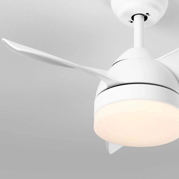 Sufitowy wentylator VILLAZON LE44971 LED 18W 3000-6500K z pilotem biały