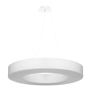 LAMPA wisząca SL.0753 materiałowa OPRAWA zwis okrągły biały