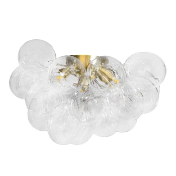Kulisty plafon Gross 4202240-6509 bubbles kule przezroczysty mosiądz