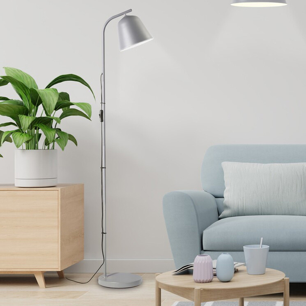 Podłogowa lampa Malia 3096 regulowana z włącznikiem loftowa szara