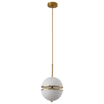 Designerski zwis ball Sfera MP0094-1 Step LED 24W art deco złoty