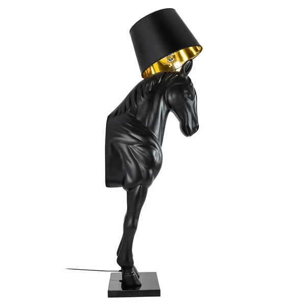 Sypialniana lampa podłogowa Horse M MSE1501100386 czarny koń nowoczesny