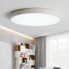 Okrągły plafon do salonu Abigali-MD1001-30-BW-W LED 20W 3000K biały