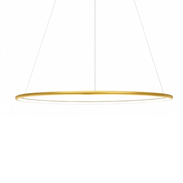 Wisząca lampa złota pierścieniowa LED 32W 3000K barwa ciepła nad stół SLD/000061/3000/G