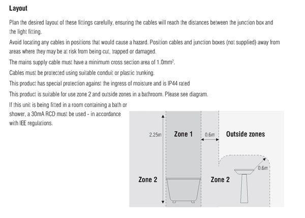 Okrągły plafon Portico 54676 Saxby łazienkowy LED 9W 4000K IP44 chrom