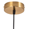 Druciana LAMPA wisząca HIRA 318558 Polux industrialny zwis piramida złota czarna