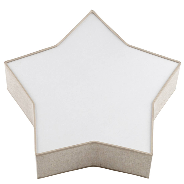 Lampa nasufitowa Star 5958 gwiazda do sypialni beżowa biała