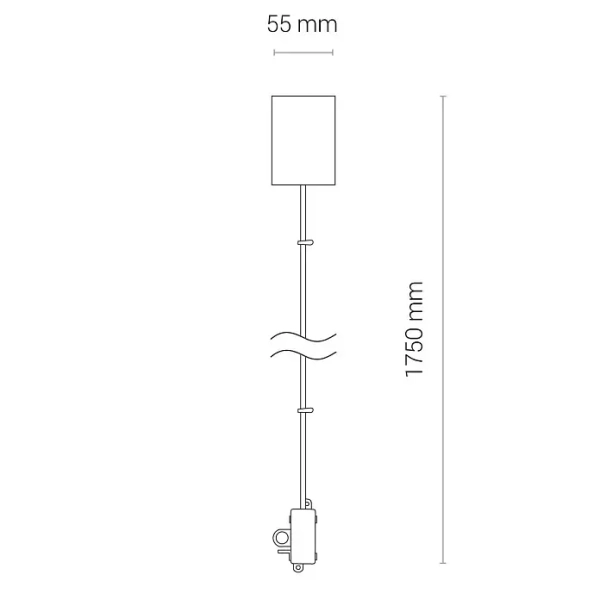 Zawiesie do lampy CL ITAKA 8280 metalowe regulowana wysokość białe