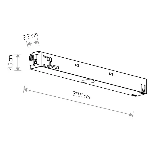 Zasilanie szynoprzewodów 1-obwodowych 48V 150W 11616 biały
