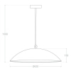 Lampa wisząca nad stół Goldi ABR-LWG60 Abruzzo kopuła złota