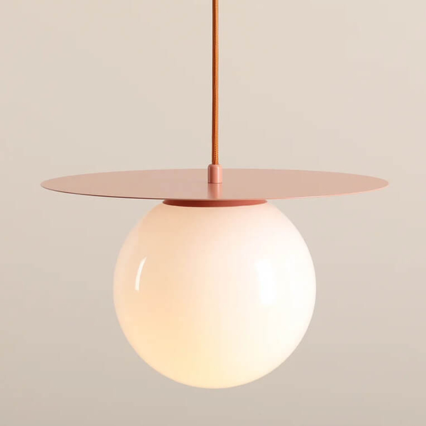 Jadalniana lampa wisząca Loop 1125G11_M Aldex kula koralowa biała