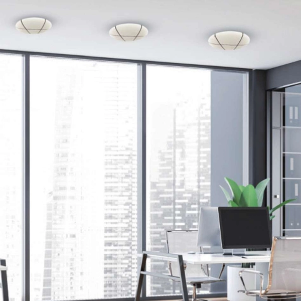 Plafon LAMPA sufitowa BOB ML6174 Milagro okrągła OPRAWA metalowa LED 40W 3000K - 6000K efekt nocnego nieba biała chrom