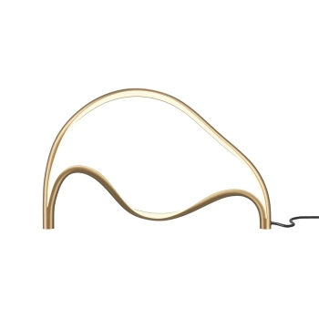 Ledowa lampa stołowa Plons MOD283TL-L12BS3K LED 12W 3000K mosiądz