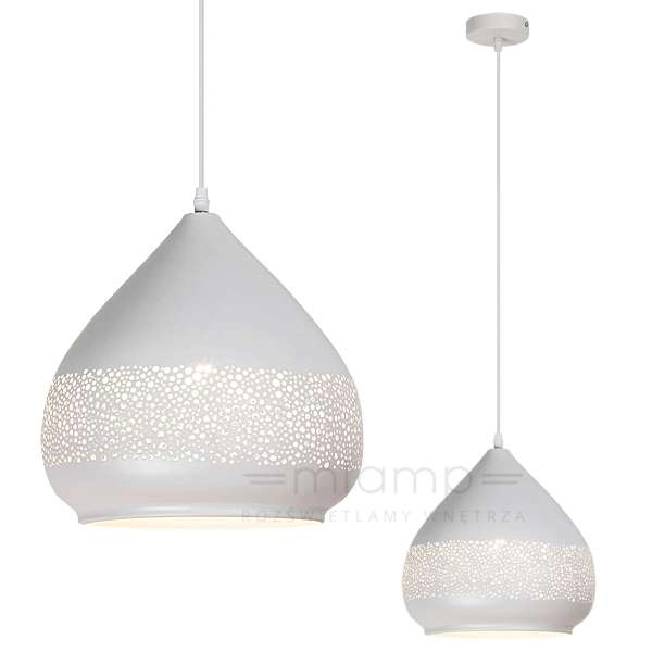 LAMPA wisząca KAIA 2279 Rabalux ażurowa OPRWA zwis vintage biały