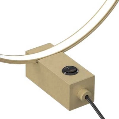 Lampka biurkowa AGARO 2004 Shilo LED 9W 3000K obręcz złota