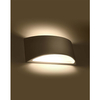 Półokrągła lampa ścienna SL.0834 ceramiczny kinkiet biały