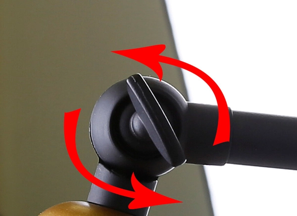 Loftowy kinkiet Fundo metalowy z regulacją czarny złoty