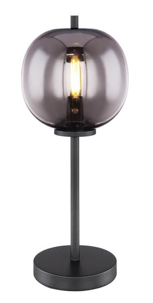 Stojąca lampa Blacky 15345T do sypialni czarna przydymiona