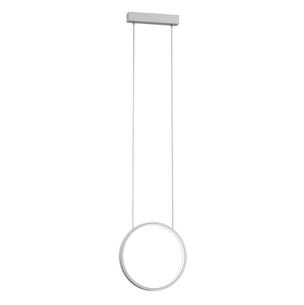 Okrągła lampa wisząca Agaro 5309 Shilo LED 9W 4000K salonowa metalowa biała