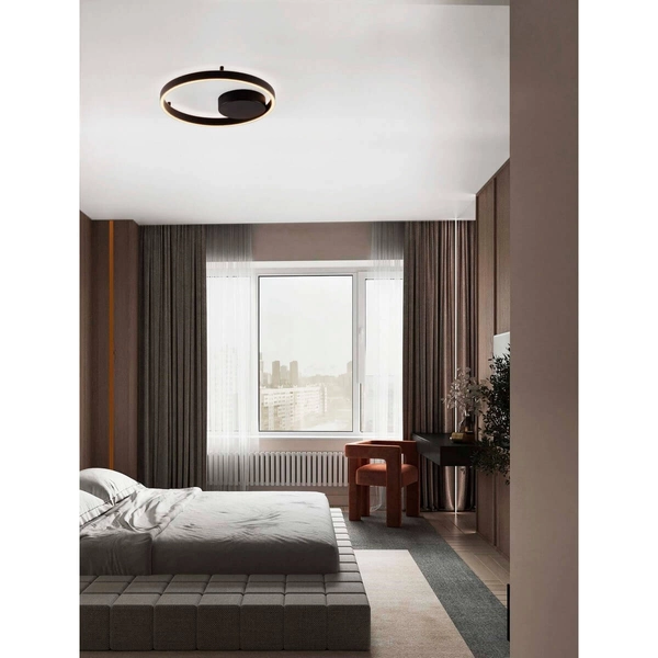 Lampa nasufitowa SULLANA LE44870 LED 40W 3000K pierścienie czarna