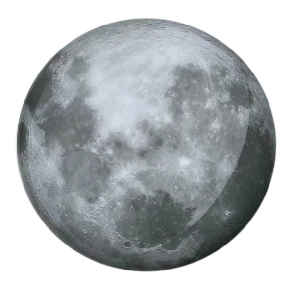 Plafon Luna LP-1106/1C Luna LED 24W 4000K księżyc metalowa szara