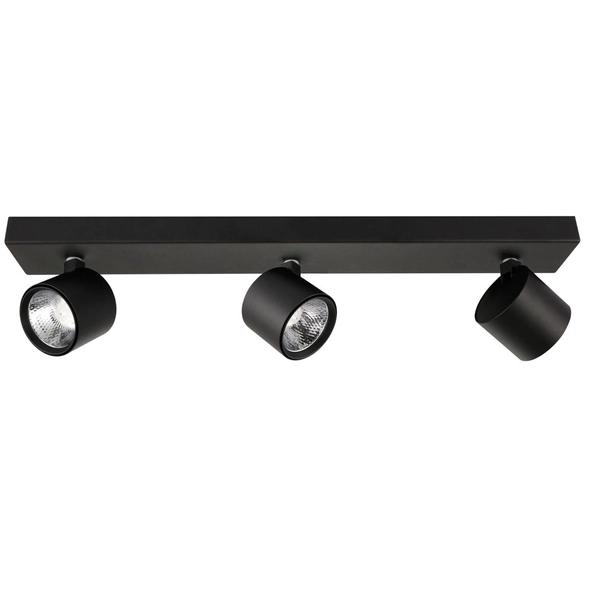 Plafon LAMPA sufitowa BONIVA SPL-2854-3B-BL Italux metalowa OPRAWA regulowane LED 15W 3000K reflektorki na listwie czarne