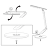 Dotykowa lampa biurkowa OPTIMUM 324993 LED 7W 3000K-6000K czarny