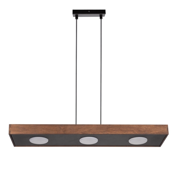 Wisząca lampa do jadalni Dalia 41005 Sigma zwis czarna brązowa