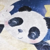 Prostokątny dywan Panda na księżycu 322944 120x170 kolorowy