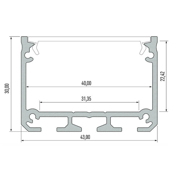 Plafon LAMPA sufitowa HAKODA 8655 Shilo industrialna OPRAWA listwa LED LED 16W 4000K plafoniera metalowa biała