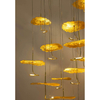 Kaskadowa lampa wisząca Leafs MSE1501100168 Moosee liście złote
