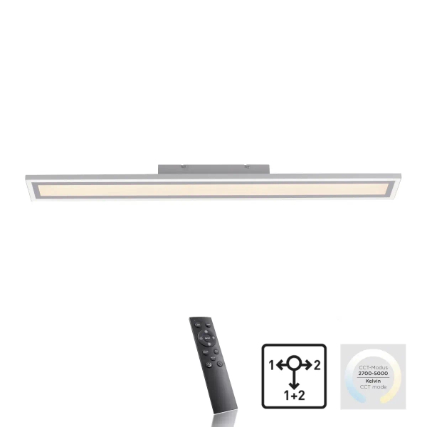 Prostokątna lampa sufitowa EDGING biała 14853-16 1xLED 35W 2700-5000K sterowana pilotem