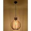 Drewniana lampa wisząca SL.0391 klatka do jadalni nad stół