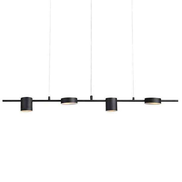 LAMPA wisząca ROW 107746 Markslojd metalowa OPRAWA tuby ZWIS na listwie art deco czarny