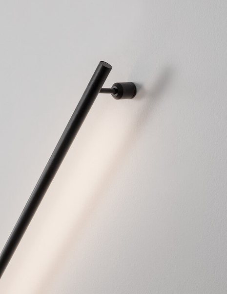Metalowy kinkiet jadalniany Buin stick LED 10W 3000K czarny