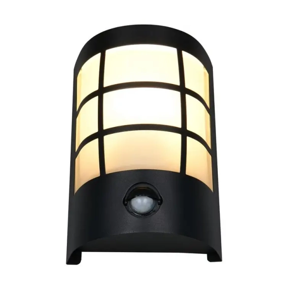 Elewacyjny kinkiet z czujnikiem SINTRA R26459132 IP44 czarny