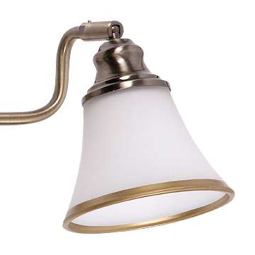 Kinkiet LAMPA ścienna GRANDO 6546 Rabalux klasyczna OPRAWA listwa retro klosz dzwon bell patyna
